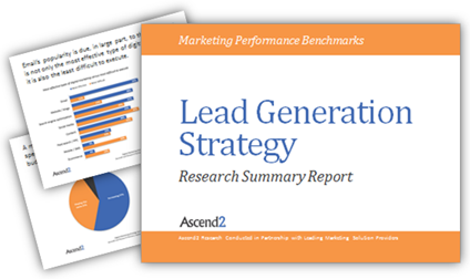 Research Report: Lead Gen Not As Easy As Marketers Think image Ascend2 Lead Generation Strategy Research.png