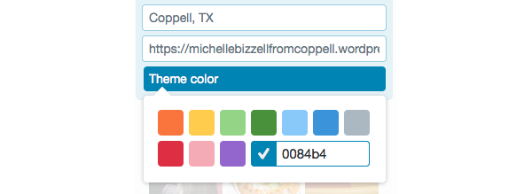 Twitter theme color