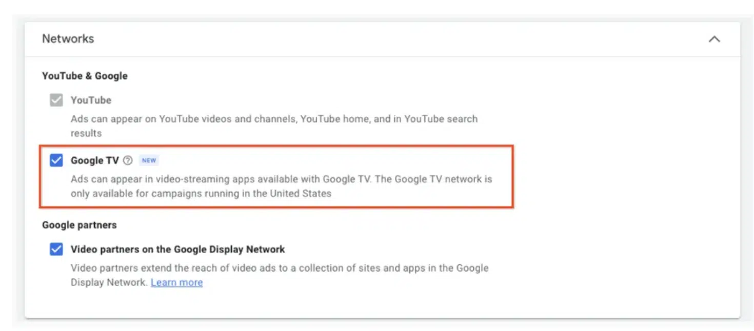 Google launches Google TV advertising network