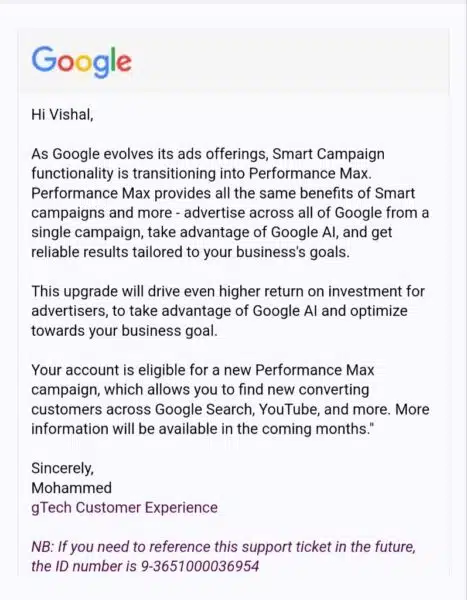 Google phasing out Smart Campaigns in favor of Performance Max