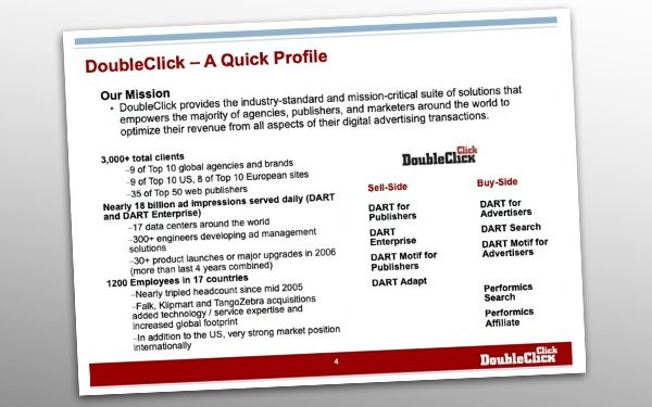 DoubleClick Pitch Deck Shows Importance Of Google's Acquisition